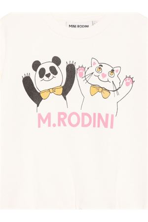 felpa in cotone bianco MINI RODINI KIDS | 2572013611OFFWHITE
